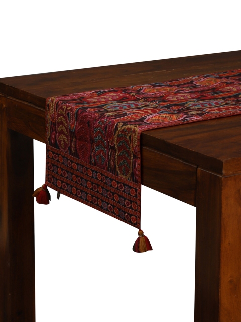

Ritu Kumar Red Printed Table Runners