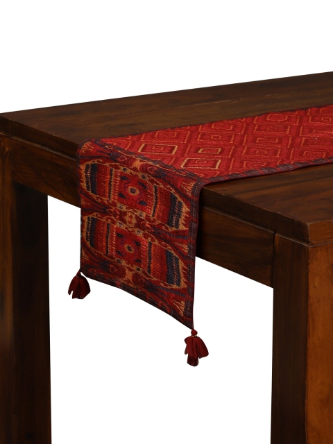 

Ritu Kumar Red & Navy Blue Ikkat Printed Table Runners