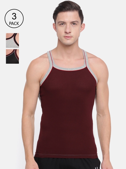 

Genx Men Pack Of 3 Assorted Pure Cotton Innerwear Vests GENX_GV_7707_AST_3PC