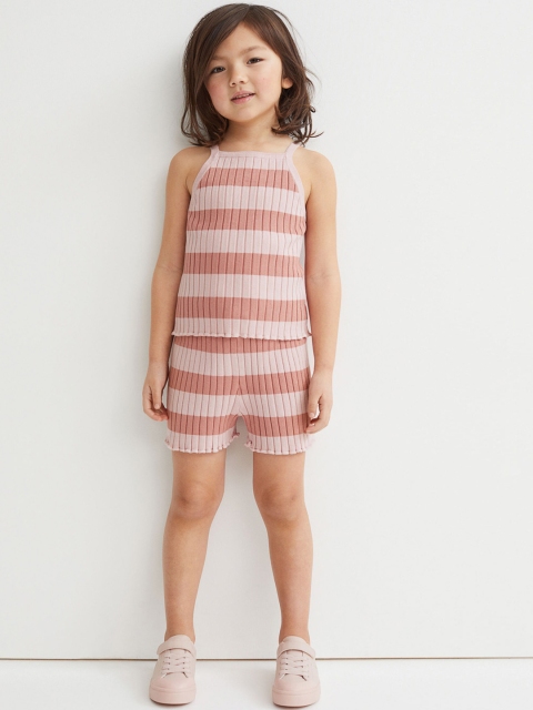 

H&M Girls Pink Striped Co-Ords