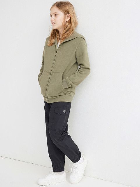 

H&M Boys Black Cotton Cargo Joggers