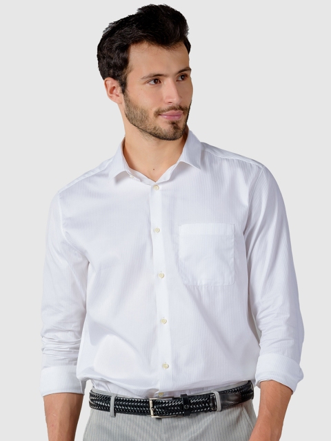 

KINGDOM OF WHITE Men White Smart Cotton Casual Shirt