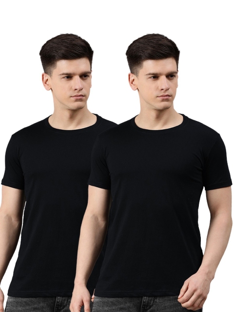 

UNSULLY Men Black 2 Extended Sleeves Dri-FIT Training or Gym T-shirt