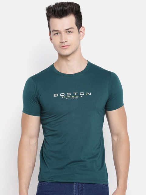 

V2 Value & Variety Men Teal Blue Slim Fit T-shirt