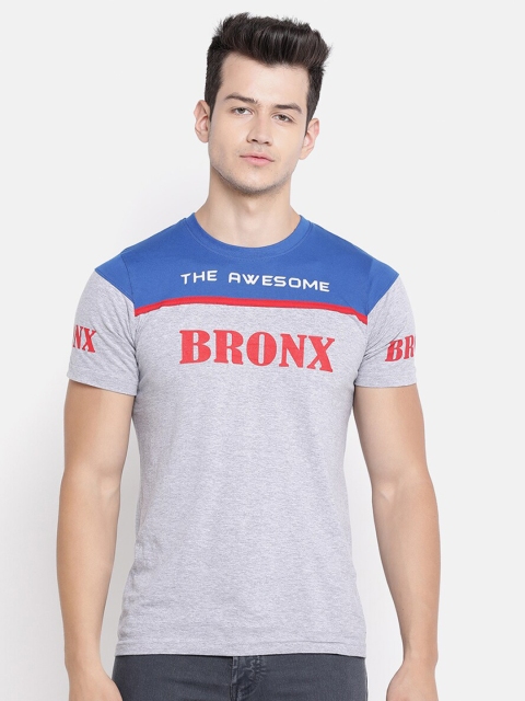 

V2 Value & Variety Men Blue & Grey Printed T-shirt