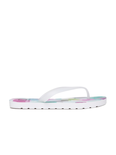 

Carlton London Women White Printed Flip-Flops