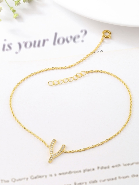 

Hiara Jewels Women Gold-Plated Anklet