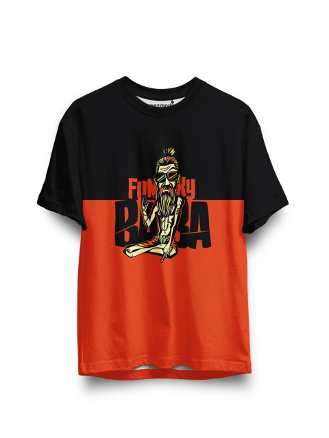 

mezmoda Boys Multicoloured Typography Colourblocked T-shirt, Multi