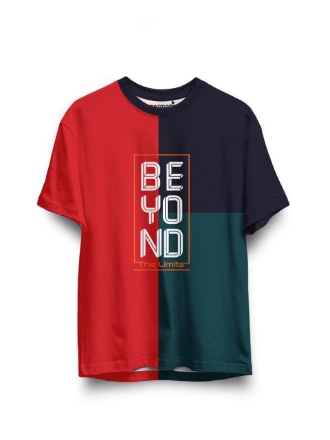 

mezmoda Boys Red & Black Printed T-shirt
