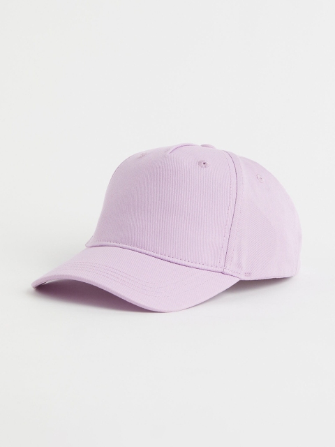 

H&M Girls Purple Solid Cotton Twill Cap