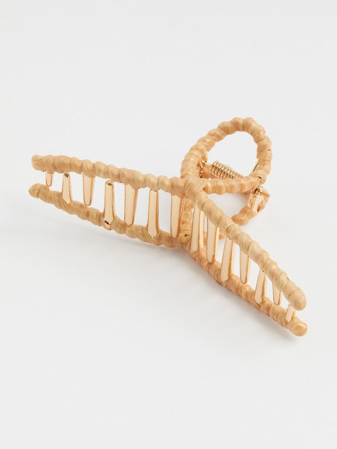 

H&M Beige Straw Hair Claw
