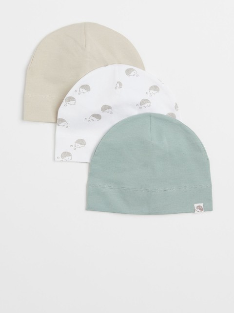 

H&M Girls Pack Of 3 Cotton Jersey Hats, White