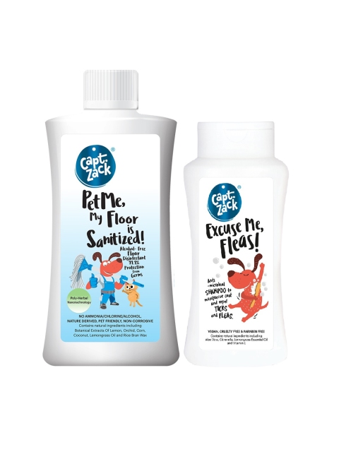 

Captain Zack Transparent Pet Sanitizer and Anti-Flea Shampoo Combo
