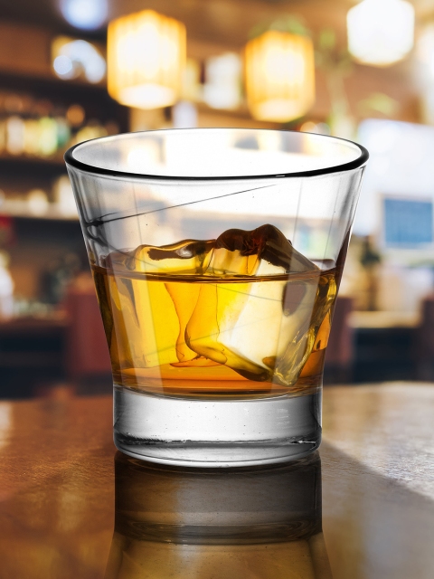 

Athome by Nilkamal Set Of 6 Transparent Solid Arias Glass Whisky Glasses Set 240 ml