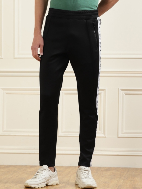 

MOSCHINO COUTURE Men Black & White Printed Track Pant