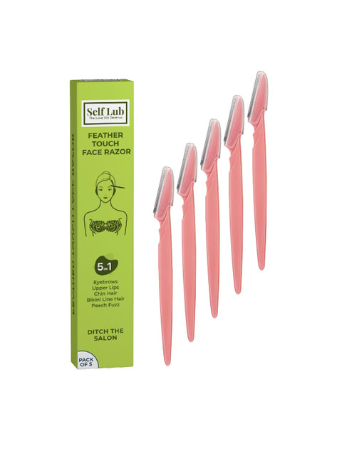 

Self Lub Set of 5 Pink Face Hair Removal Razor