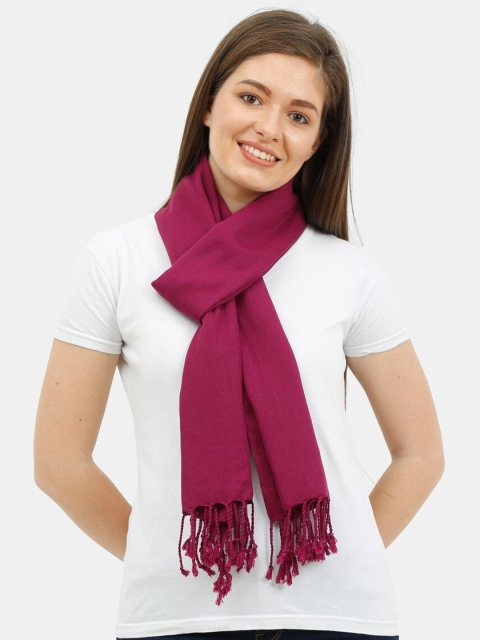 

thickskin Women Purple Solid Stole