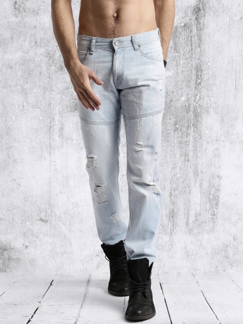 

Roadster Men Blue Slim Fit Mid Rise Mildly Distressed Jeans