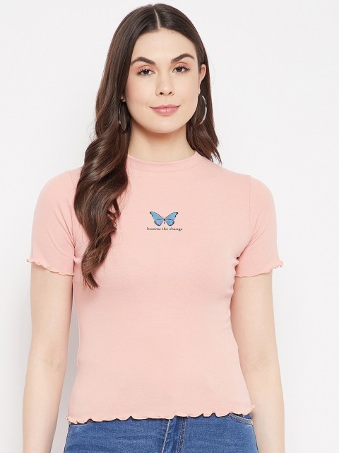 

Madame Peach Half Sleeves Top
