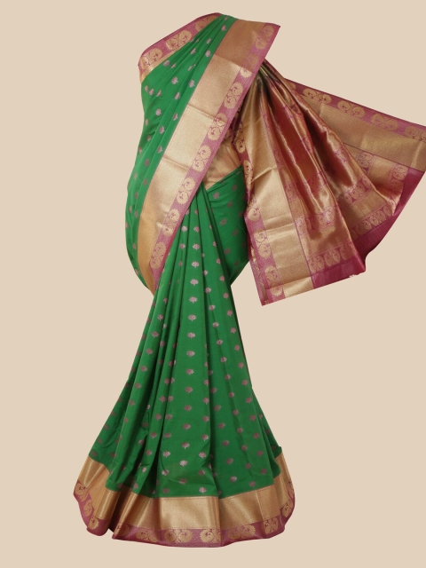 

Pothys Green & Magenta Woven Design Art Silk Saree