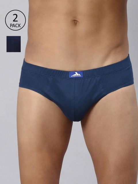 

SPARROWHAWK Men Pack Of 2 Cotton Basic Briefs, Blue