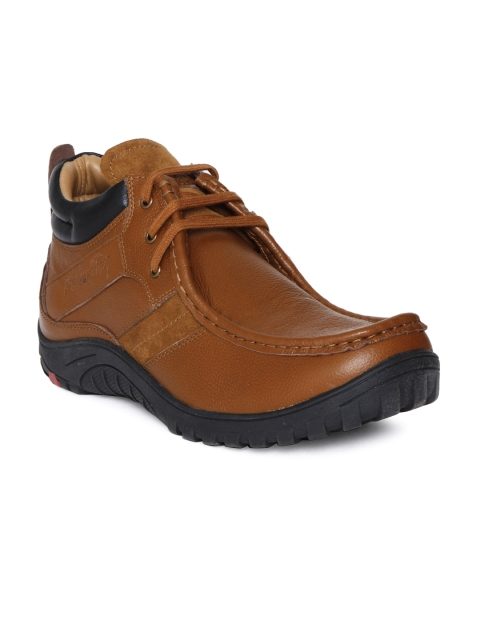 

Red Chief Men Brown Textured Derbys