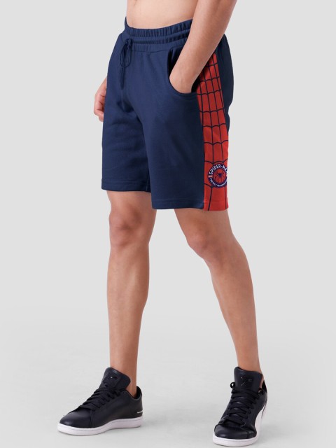 

The Souled Store Men Blue Spider-Man Cycling Shorts