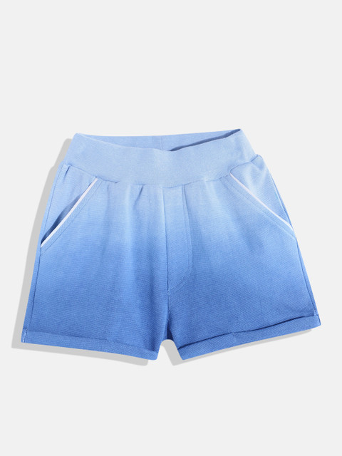 

GOJI Unisex Kids Blue Ombre Washed Shorts