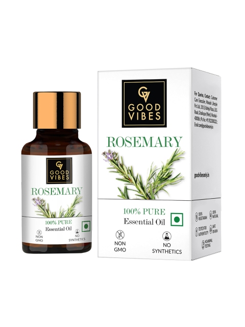 

Good Vibes 100% Pure Rosemary Essential Oil - 10 ml, White