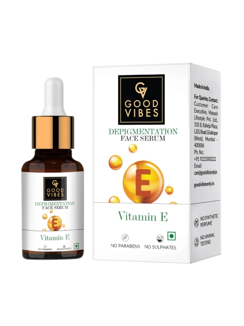 

Good Vibes Vitamin E De-Pigmentation Face Serum - 10 ml, White