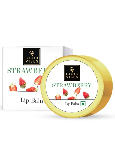 

Good Vibes Strawberry Lip Balm - 8 g, White
