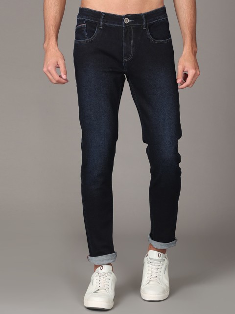 

Jean Cafe Men Navy Blue Slim Fit Light Fade Organic Cotton Jeans