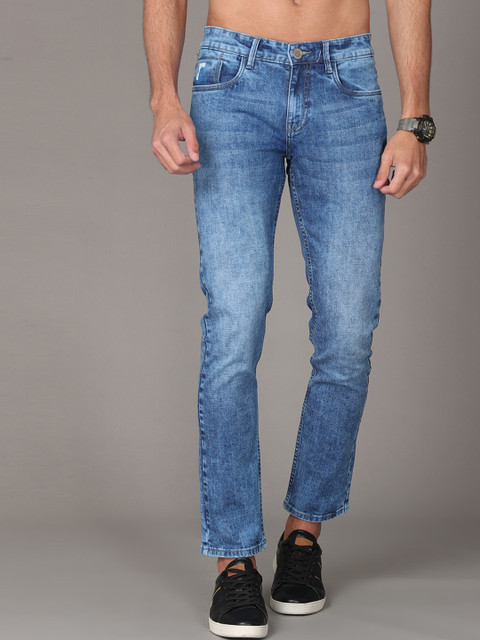 

Jean Cafe Men Blue Jean Slim Fit Heavy Fade Organic Cotton Jeans