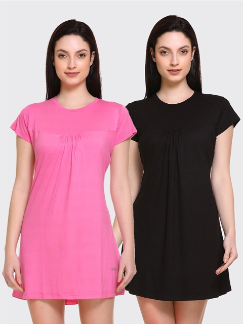 

Obaan Pack of 2 Nightdress, Pink