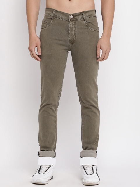 

V2 Value & Variety Men Brown Solid Cotton Jeans