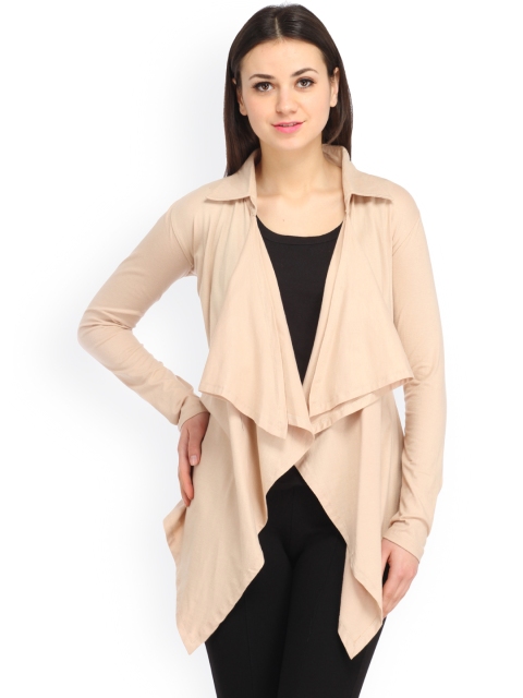 

Cation Beige Open Front Shrug