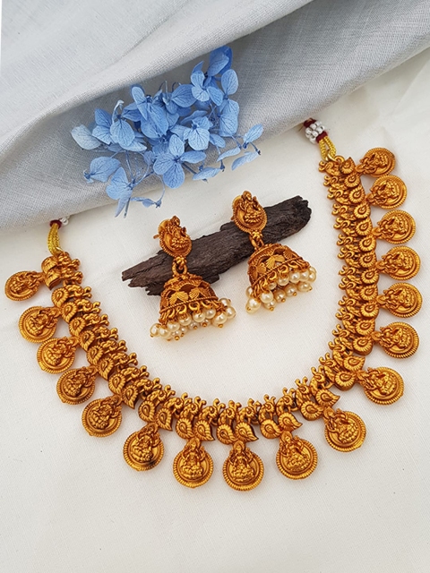 

GRIIHAM Gold-Plated Pearls Beaded Necklace set