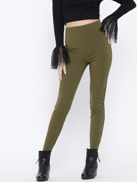 

FOREVER 21 Olive Green Jeggings