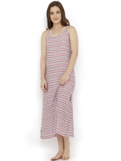 

Heart 2 Heart Purple Printed Maxi Nightdress LLN79MIMOSA