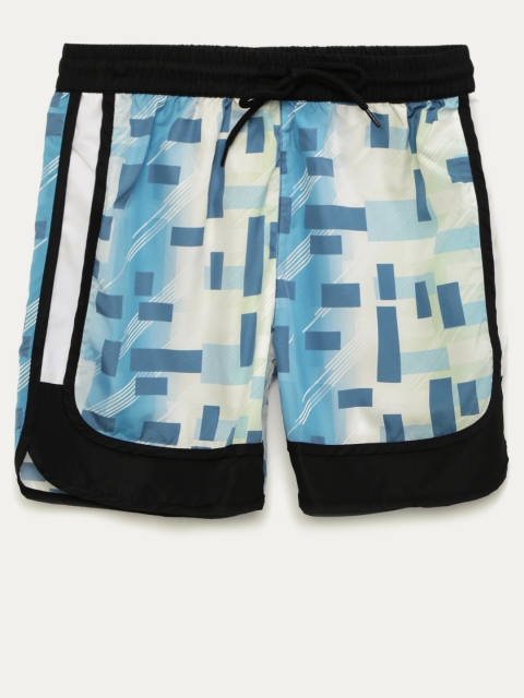 

YK Boys White Printed Shorts