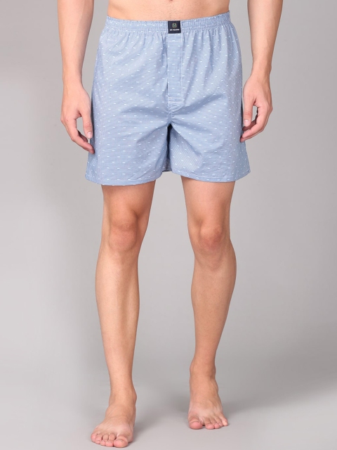 

IMYOUNG Men Blue Printed Boxers