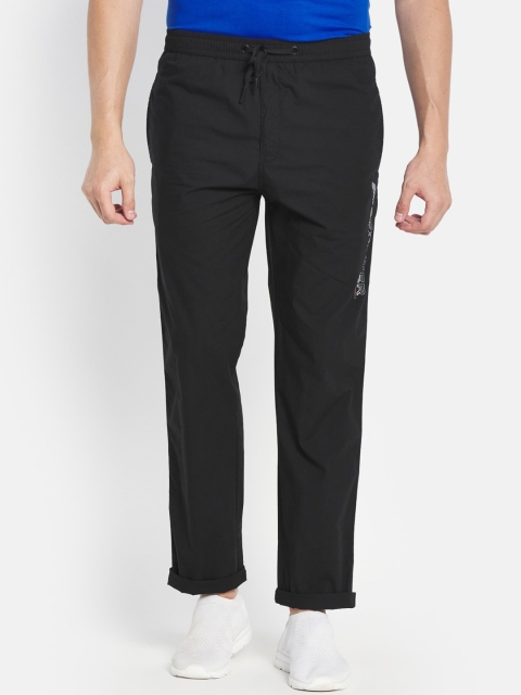 

Octave Men Black Solid Cotton Track Pant
