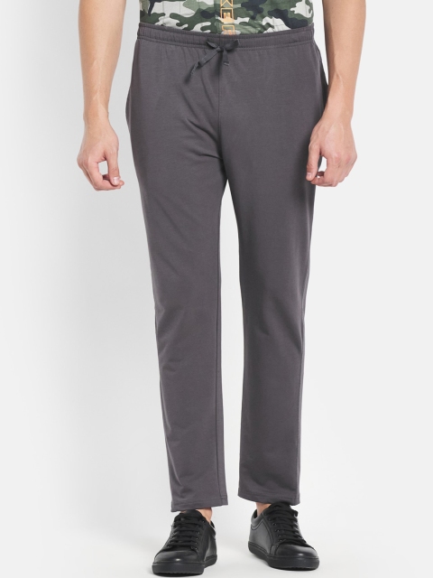 

Octave Men Grey Solid Cotton Track Pants