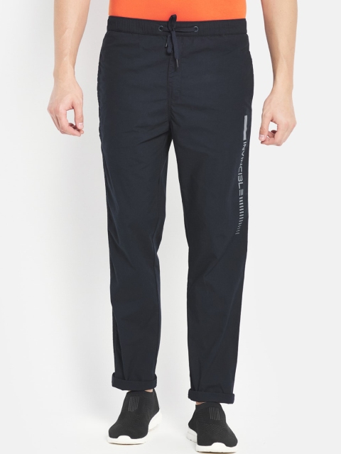 

Octave Men Navy Blue Solid Cotton Track Pants