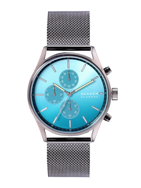 

SKAGEN Men Blue Ombre Dial & Silver Toned Straps Analogue Watch SKW6734