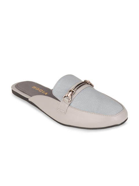 

Rocia Women Grey Textured Mules