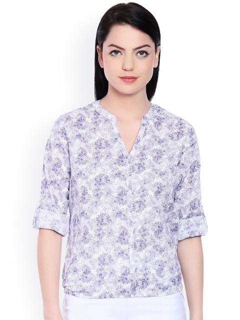 

Style Quotient White Printed Pure Cotton Top