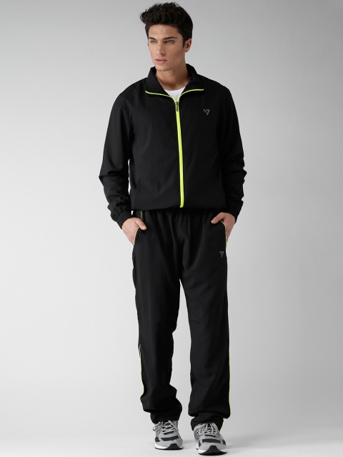 

SEVEN by MS Dhoni Black Running Tracksuit