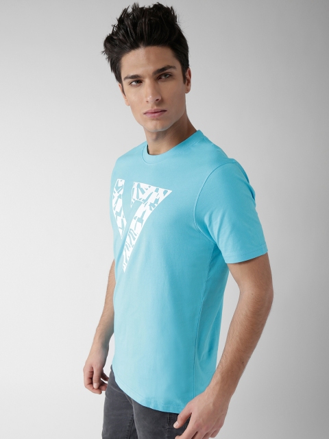 

SEVEN by MS Dhoni Men Blue Graphic Print T-shirt