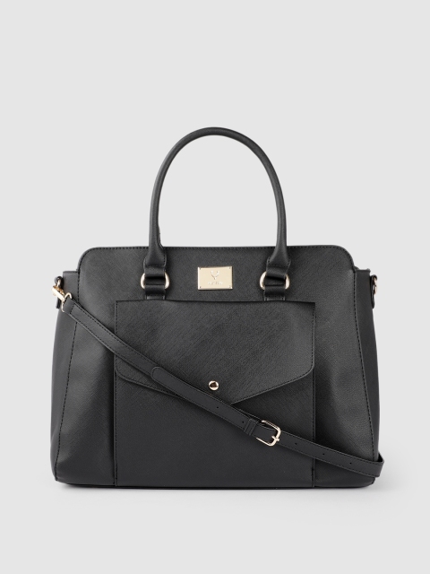 

Allen Solly Women Black Solid Laptop Bag